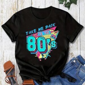 Black 'Take Me Back to the 80's' Graphic Tee
